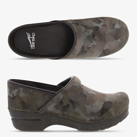 Dansko Women's Professional Camo Suede Nursing Clogs Size 42 (US 11.5-12) - Picture 1 of 9